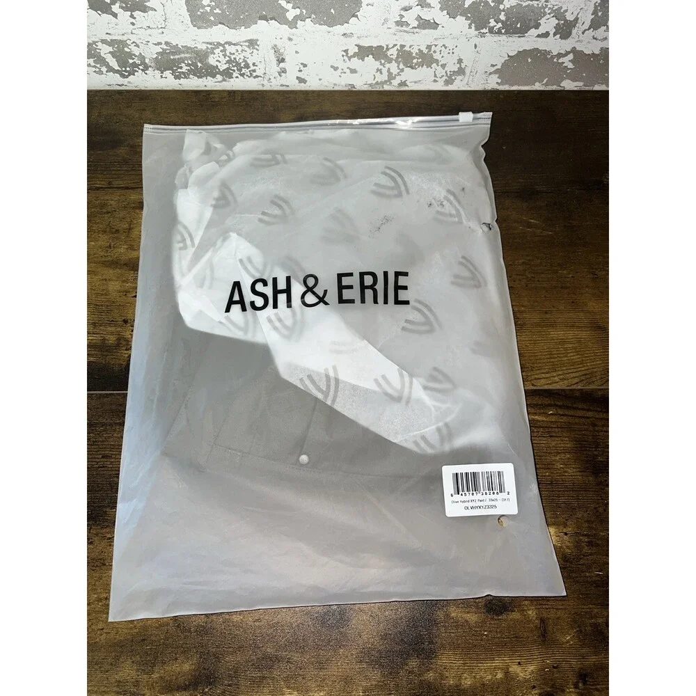 NWT! Ash & Erie Olive Hybrid XYZ Pant - Size 33x25 - very nice! $128